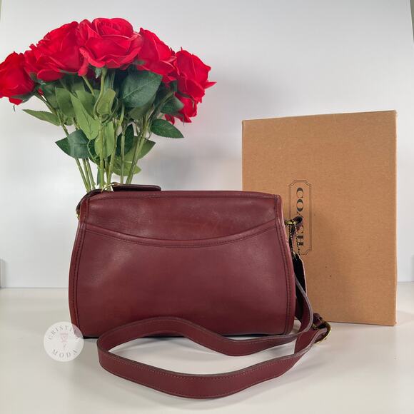 Vintage Coach Austin Bag 9909 Bordeaux USA 1990's - Picture 1 of 10